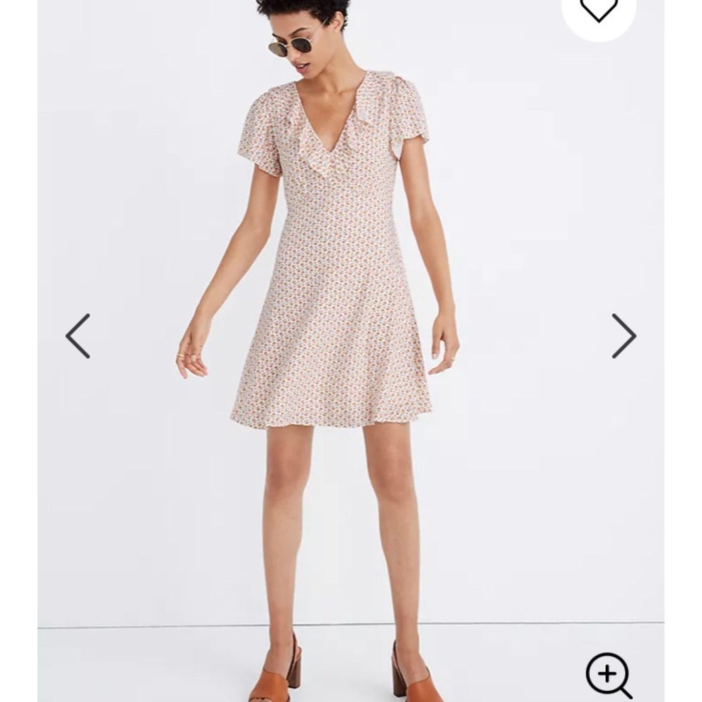 Madewell flutter sleeve dress